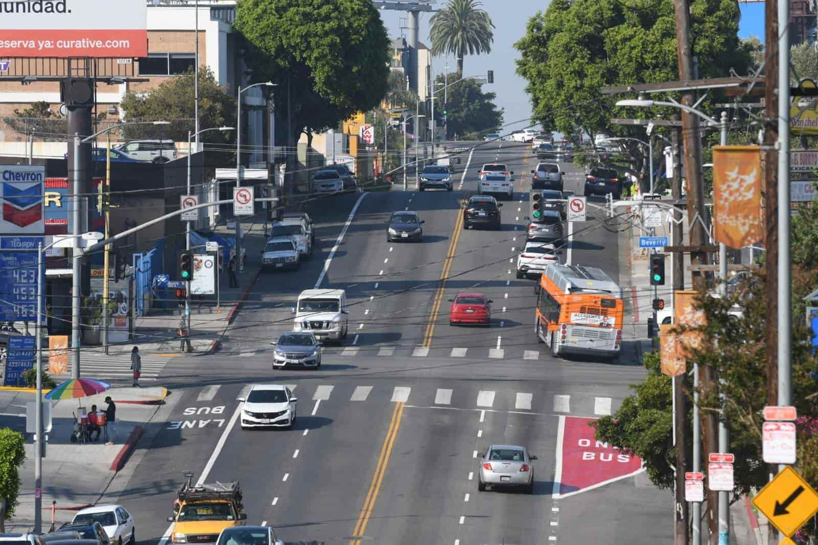 Alvarado dedicated bus lanes